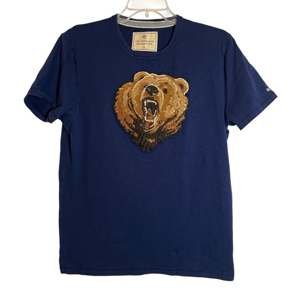 Abercrombie & Fitch Other - Abercrombie & Fitch Navy Blue T-shirt Embroidered Bear Size Medium